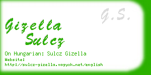 gizella sulcz business card